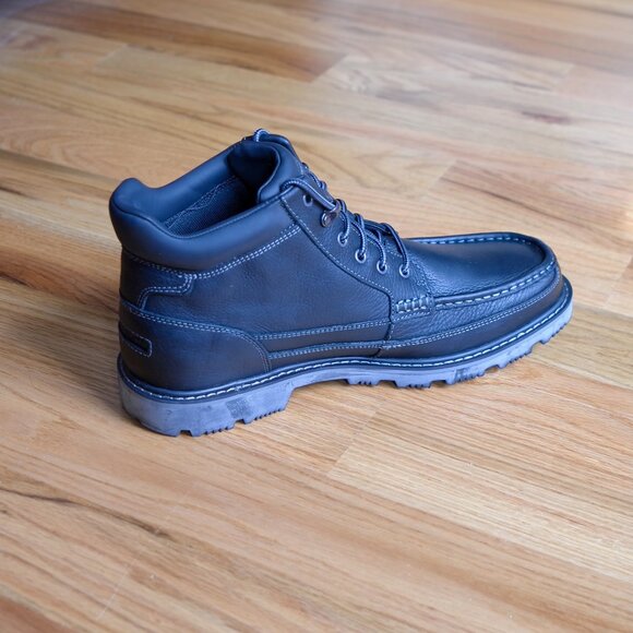 Rockport NEW Waterproof Adiprene Slip-Resistant GB MOC Black Boot 9.5M A13045 - Picture 7 of 11